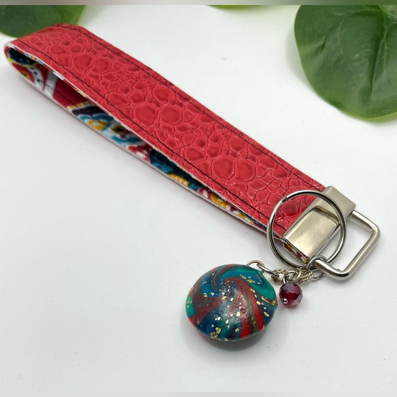Wristlet Keychain, Wrist Lanyard Key Chain, Car Keychain and pendant - Picture 2 of 16